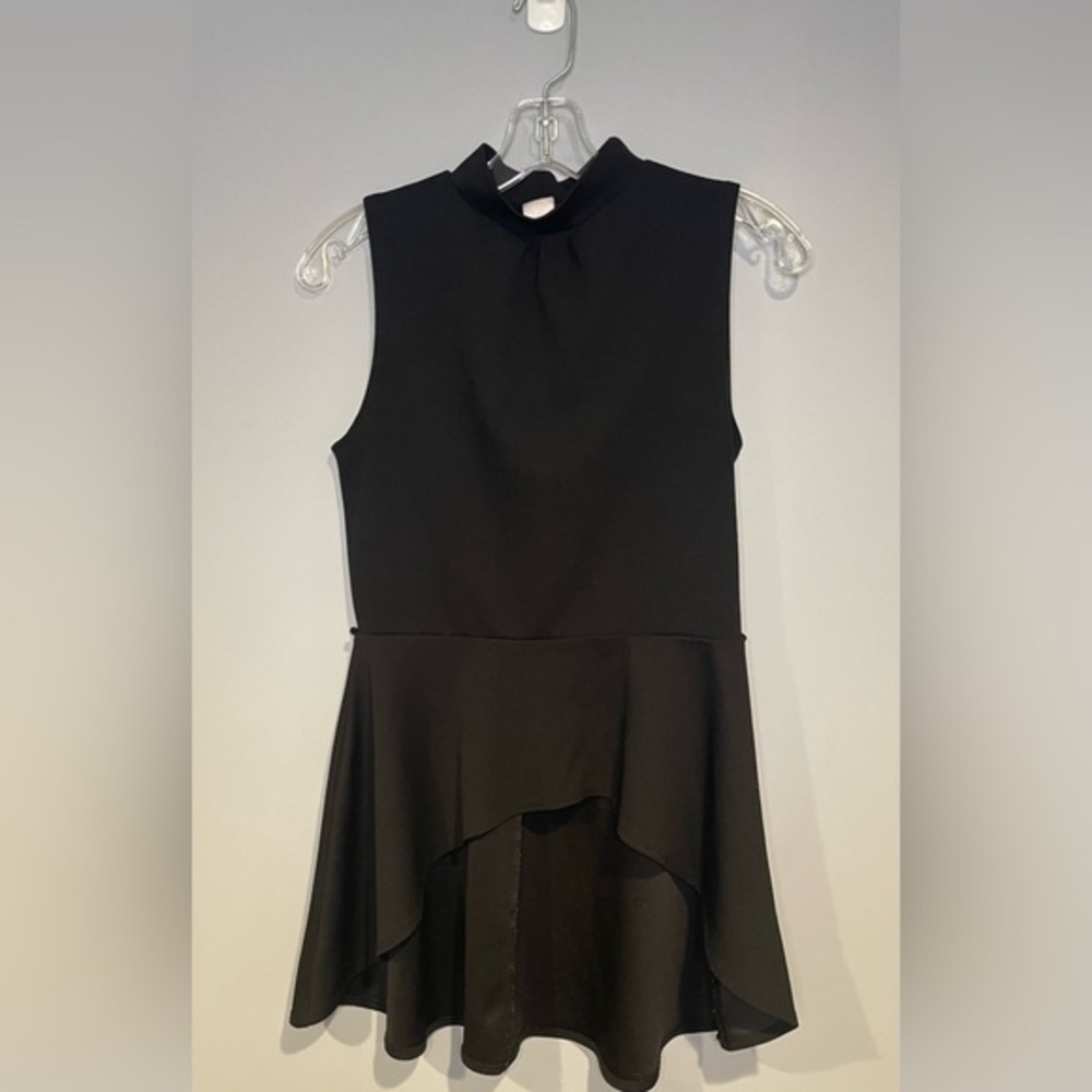 Minette Sleeveless High Low Blouse Black Women’s Size Large
